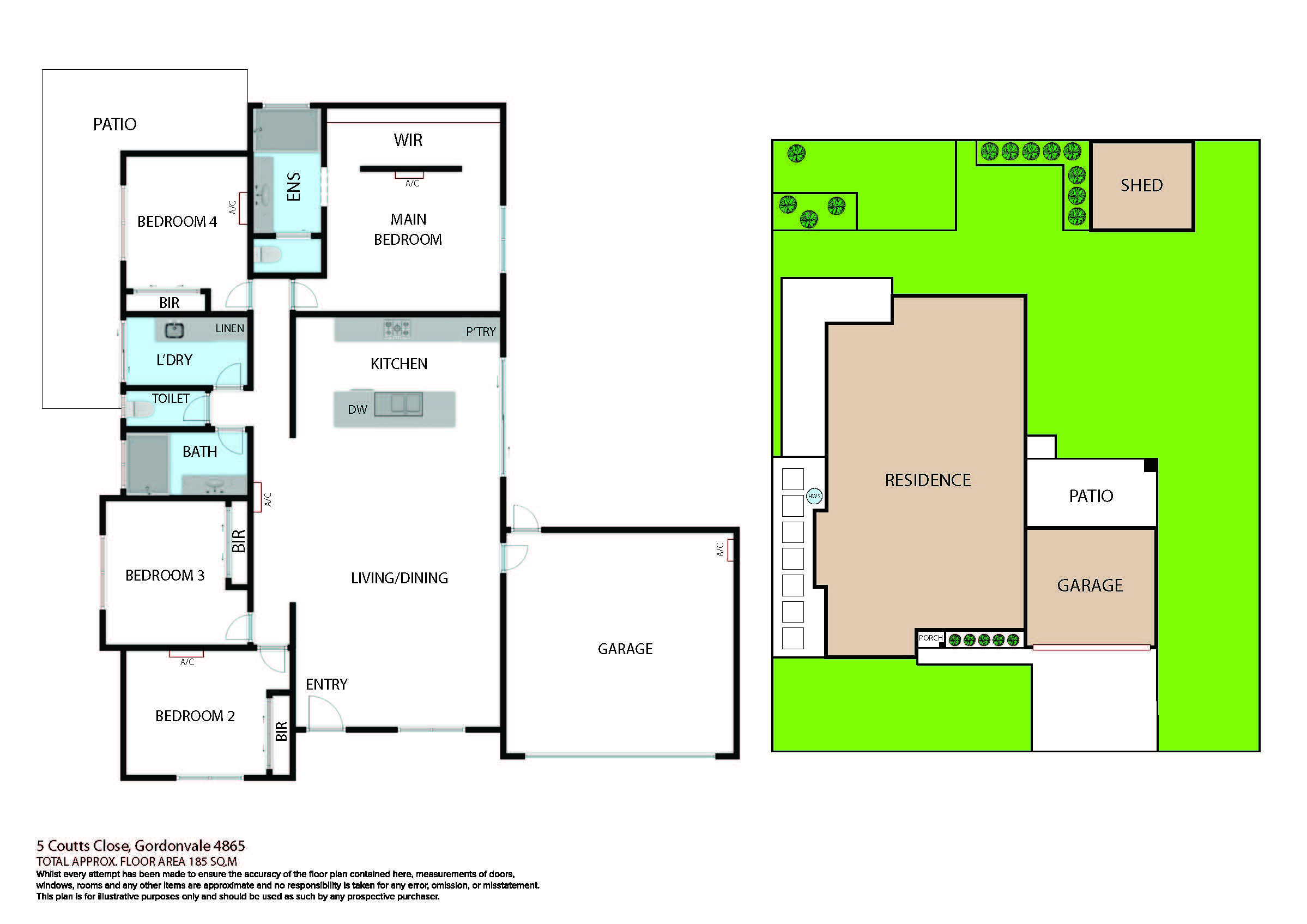 floor plan for 5 Coutts cl